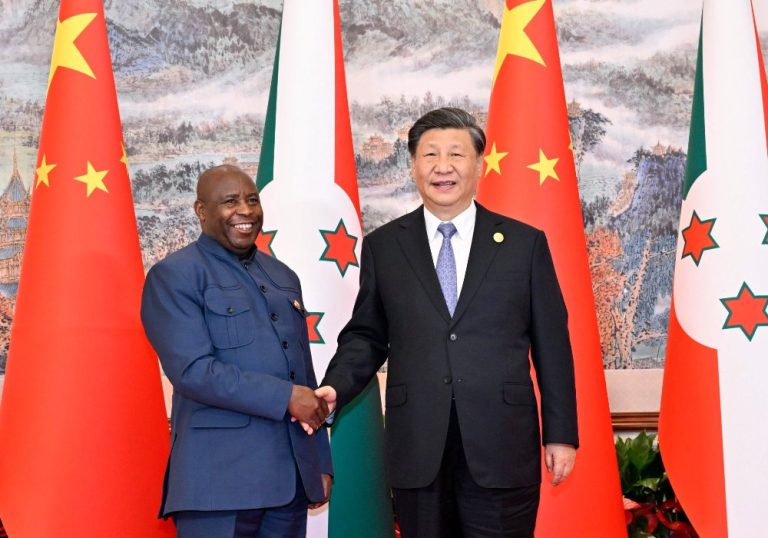 Evariste Ndayishimiye et Xi Jinping