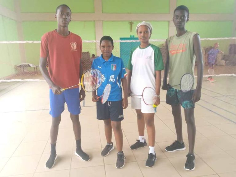 Les représentants du Burundi au championnat d'Afrique de Badminton