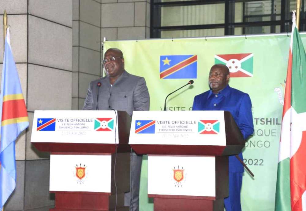 Félix-Antoine Tshisekedi et Evariste Ndayishimiye